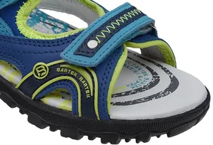 Bartek Sandałki na rzepy 16113-64H 19113-64H Niebieskie Sandały 27695 - Buty dla dziewczynek - miniaturka - grafika 5