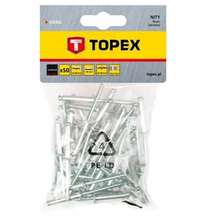 Topex Nity aluminiowe 4,8 x 18mm, 50 sztuk, , 43E505 - Nity - miniaturka - grafika 2
