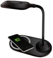 Lampy stojące - Platinet DESK LAMP WIRLESS CHARGER 5W BLACK [ 45248 ] PDL1930B - miniaturka - grafika 1