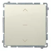 Wyłączniki światła i elektryczne - Simon Łącznik żaluzjowy Basic BMZW1K.01/12 roletowy trójpozycyjny beżowy - miniaturka - grafika 1