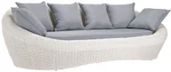 Stoły ogrodowe - Unique Vente Sofa ogrodowa 3-osobowa WHITEHEAVEN z technorattanu - Kolor ecru - miniaturka - grafika 1