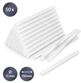 Kleje i inne preparaty budowlane - TROTEC Zestaw sztyftów topliwego kleju przezroczysty, 50 sztuk ( 11 mm) - miniaturka - grafika 1