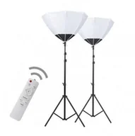 Softboxy - CineGEN Zestaw 2 lamp Chrome Lanterns 60cm 100W CGCH-26581 - miniaturka - grafika 1