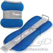 Pozostały sprzęt siłowy - Movit Neoprenowe ciężary mankiety odblaskowe - 2 x 3 kg - miniaturka - grafika 1