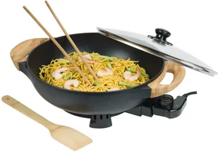 BESTRON Bestron Elektryczna patelnia wok, AEW100AS, czarna - Woki - miniaturka - grafika 3
