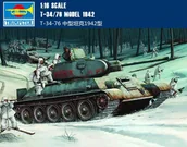 Modele do sklejania - Trumpeter Soviet medium tank T-34/76 Mod. 1942 00905 - miniaturka - grafika 1