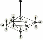 Lampy sufitowe - Step into Design Lampa wisząca ASTRIFERO-15 transparentno czarna 110 cm ST-9047-15 transparent - miniaturka - grafika 1