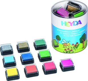 ZESTAW PODUSZEK Z TUSZEM MINI RAINBOW 10 SZTUK - Zabawki kreatywne - miniaturka - grafika 3