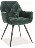 Krzesła - Signal Krzesło CHERRY VELVET Zielony [Dostępny po 2019-12-10] CHERRYVCZ - miniaturka - grafika 1