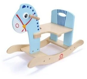 Brimarex DREWNO Drewniany konik bujany Niebiesk 1572394 - Samochody i pojazdy dla dzieci - miniaturka - grafika 3