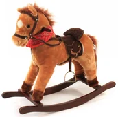 Zabawki na biegunach - Bayer Chic Koń na biegunach z dźwiękiem jasny brąz - miniaturka - grafika 1