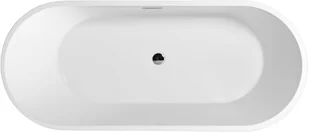 Corsan Wanna wolnostojąca E026 Salina 170 z wykończeniem różowe złoto 648851 - Wanny - miniaturka - grafika 4