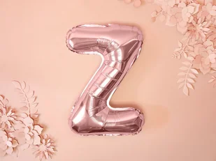 Party Deco Balon foliowy litera "Z" różowo-złota - 35 cm FB2M-Z-019R - Balony i akcesoria - miniaturka - grafika 2