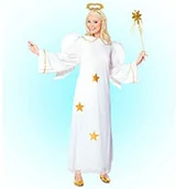 Stroje karnawałowe - Widmann Kostium aniołka z gwiazdami, l, biały - miniaturka - grafika 1