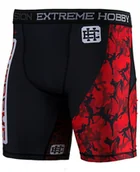Kimona, stroje i obuwie - Extreme Hobby Spodenki Vale Tudo, RED WARRIOR, czarny, rozmiar L - miniaturka - grafika 1