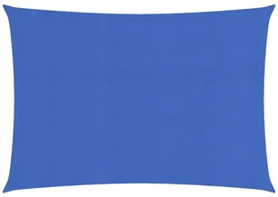 vidaXL Żagiel przeciwsłoneczny, 160 g/m, niebieski, 2,5x4 m, HDPE vidaXL - Parasole ogrodowe - miniaturka - grafika 2