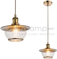 Lampy sufitowe - Globo Lighting LAMPA wisząca 69030 szklana OPRAWA zwis vintage kula ball brąz antyczny przezroczysty - miniaturka - grafika 1