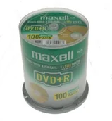Nośniki danych - Maxell plyta DVD+R 4,7 16x 100 275641.51 - miniaturka - grafika 1