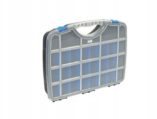 Tayg asortyment skrzynka na zegarki pudełko Basic 02, 388 X 290 X 61 MM, kieszenie do 26, czarny/niebieski, 023552 - Skrzynki i torby narzędziowe - miniaturka - grafika 2