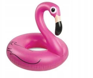 Koło dmuchane flaming 120 do basenu trwałe - Materace dmuchane i koła do pływania - miniaturka - grafika 2