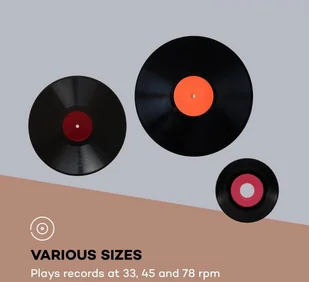 Auna Sarah Ann Czarno-Kremowy - Gramofony - miniaturka - grafika 5