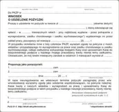 Druki akcydensowe - Firma krajewski Wniosek o udzielenie pożyczki [Pu/2-31-3] Pu/2-31-3 - miniaturka - grafika 1