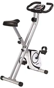 Rowery treningowe - SportPlus Ergo X-Bike rower treningowy z pulsometrem, niewymagający serwisowania magnetyczny układ hamulcowy, 8 stopni ustawienia oporu, składany, waga użytkownika do 100 kg, atest TÜV/GS, srebrny SP-HT-1002 - miniaturka - grafika 1