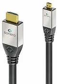Kable - Sonero sonero Premium High Speed kabel Micro HDMI z Ethernetem, 3,00 m, UltraHD / 4K / 60Hz, 18 Gbps, czarny S-HC300-030 - miniaturka - grafika 1