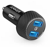 Ładowarki samochodowe - Anker Power Drive Speed 2 39 W kompaktowa ładowarka samochodowa z podwójnym gniazdem ładowania z funkcją Quick Charge 3.0 do Samsunga Galaxy S6/S6 Edge/S6 Edge +/S7/S7 Edge PowerIQ dla iPhone 7/6S 7 P AK-848061039573 - miniaturka - grafika 1
