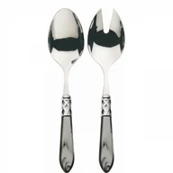 Zestawy sztućców - Casa Bugatti Komplet do sałaty Aladdin Grey ALCGM-N4214/15 - miniaturka - grafika 1