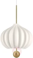 Lampy sufitowe - Kundalini Lilli lampa wisząca ze szkła i mosiądzu - miniaturka - grafika 1