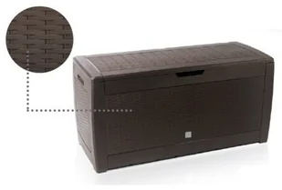 PROSPERPLAST PROSPERPLAST Skrzynia ogrodowa PROSPERPLAST Boxe Rato 44OU Brązowy - Skrzynie ogrodowe - miniaturka - grafika 2