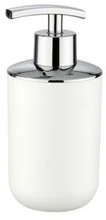 Wenko Dozownik do mydła w płynie biały pojemnik z chromowaną pompką B00KLF8NNA - Mydelniczki i dozowniki mydła - miniaturka - grafika 2