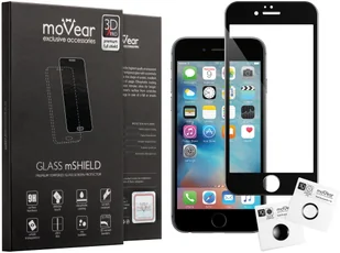 movear 3D X-PRO iPhone 6 6s Szkło hartowane Cały Ekran Czarne A0IP6G3X14ABK - Szkła hartowane na telefon - miniaturka - grafika 2