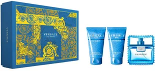 Versace Man Eau Fraiche woda toaletowa 50ml + balsam po goleniu 50ml + żel pod prysznic 50ml Zestaw) - Zestawy kosmetyków męskich - miniaturka - grafika 2