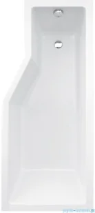 Besco Integra 150x75cm wanna prawa + parawan 3-skrz + obudowa + syfon (#WAI-150-PP3/#OAI-150-NS/19975 ) - Wanny - miniaturka - grafika 4