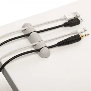 Klips samoprzylepny na 4 kabele Durable CAVOLINE Clip4 szary 2szt. /504010/ DU1620-5 - Kanały kablowe - miniaturka - grafika 3