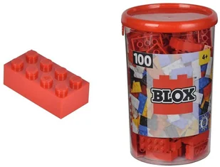 Simba Blox Klocki w pojemniku czerwone S4118905 - Klocki - miniaturka - grafika 2