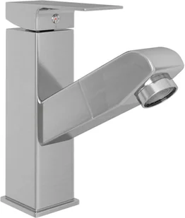 vidaXL Bateria umywalkowa Bateria umywalkowa z funkcją wyciągania niklowana 157x172 mm 149079 - Baterie umywalkowe - miniaturka - grafika 2