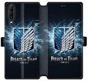 Etui i futerały do telefonów - Wiko Cokitec Pokrowiec ochronny do View 4 / View 4 Lite Manga Attack (skóra) czarny 88329 - miniaturka - grafika 1