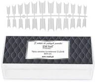 Sztuczne paznokcie i akcesoria - Em nail professional Tipsy tunelowe proste clear 504 szt. 5903041828846 - miniaturka - grafika 1