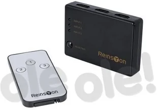 Reinston Reinston EDV010 przełącznik z 3 portami HDMI i pilotem EDV010 - Inne akcesoria audio-wideo - miniaturka - grafika 2