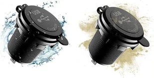 Alogy Ładowarka samochodowa zasilacz konektory Alogy 2x USB QC 3.0 LED 8857X5 - Ładowarki samochodowe - miniaturka - grafika 7