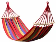 Hamaki - KIK Hamak dwuosobowy 200x150cm z drążkiem 80cm - miniaturka - grafika 1