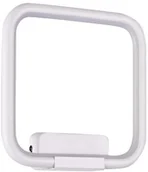 Lampy ścienne - Mdeco Kinkiet LAMPA ścienna MDECO SLIM/000103/3000/W metalowa OPRAWA kwadratowa LED 20W 3000K ramka biała - miniaturka - grafika 1