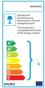 EVO Kinkiet LAMPA ścienna EVO W04694CH modernistyczna OPRAWA glamour chrom EVO W04694CH - Lampy ścienne - miniaturka - grafika 3