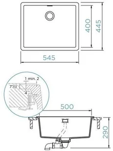 Schock GREENWICH N-100L FB Bronze - Zlewozmywaki - miniaturka - grafika 3