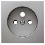 Gniazdka elektryczne - Berker Q1/Q3/Q7 aluminium płytka do gniazda z uziemieniem B_3965766074 - miniaturka - grafika 1
