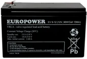 Baterie do zasilaczy awaryjnych UPS - Europower Ev 9-12 12V 8AH 36W Agm Żel Ups Śląsk - miniaturka - grafika 1