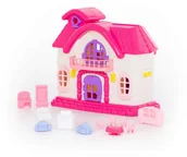 Domki dla lalek - Wader 78261 Domek dla lalek Bajka zestaw mebli przenośny - miniaturka - grafika 1